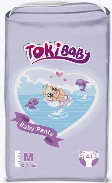 Изображение товара Подгузники-трусики TOKIBABY детские M 48шт Подгузники-трусики TOKIBABY детские M 48шт фотография