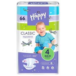 Подгузники Bella Happy Classic Макси 8-18кг 66шт