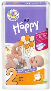 Подгузники Bella happy мини 3-6кг 1шт