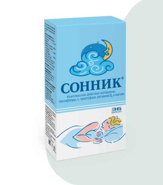 Изображение товара Сонник успокаивающее средство, 36 капс. Сонник успокаивающее средство, 36 капс. фотография